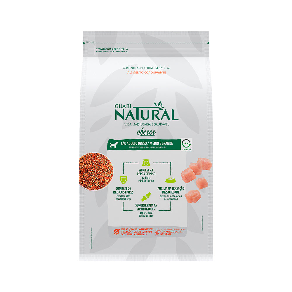 Guabi Natural Obesidade - Adultos - Porte Médio e Grande - 10,1KG